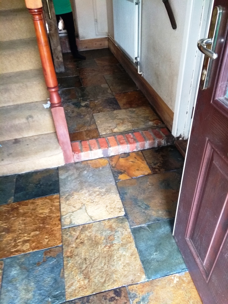 Chinese Slate Floor Cirencester After Cleaning
