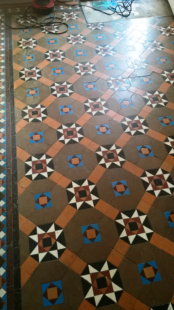 Victorian Tiles Before Repair Clean and Seal Cheltenham