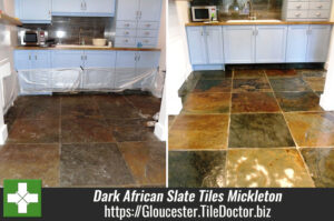 Dark African Slate Tiles Rejuvenated in Mickleton