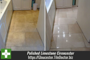 Restoring the Appearance of a Polished Limestone Tiled Floor in Cirencester