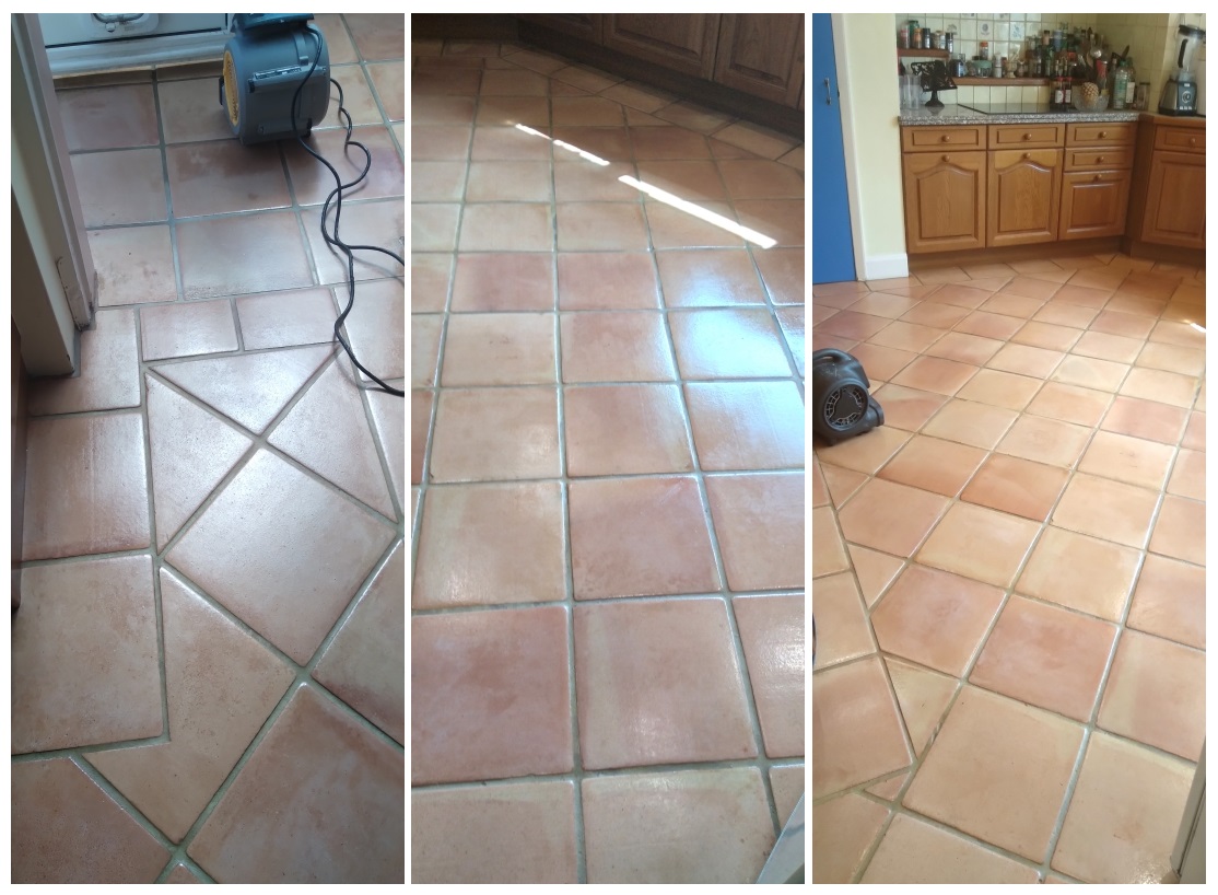 Terracotta Kitchen Floor After Cleaning Sealing Dursley