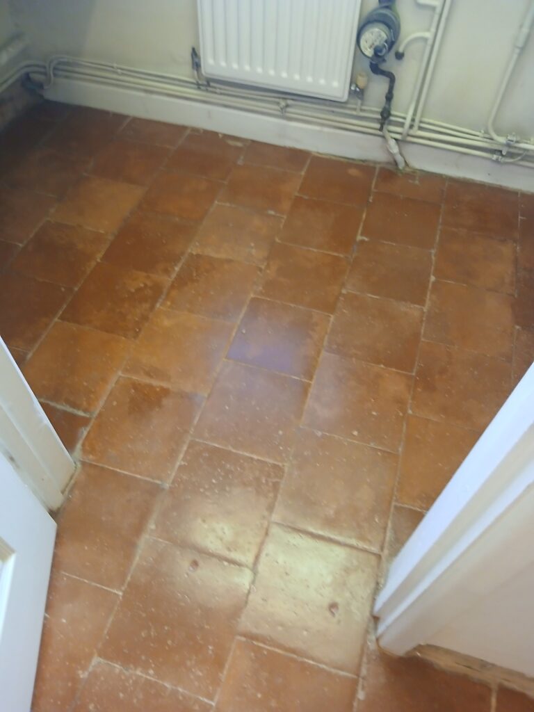 Quarry Tiled Floor After Restoration Cheltenham