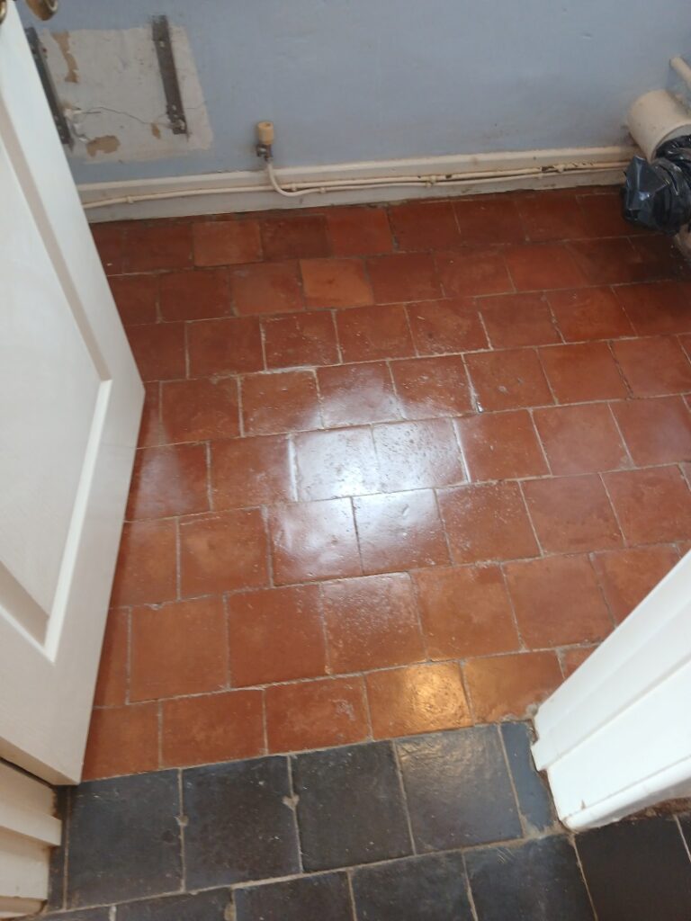 Quarry Tiled Floor After Restoration Cheltenham
