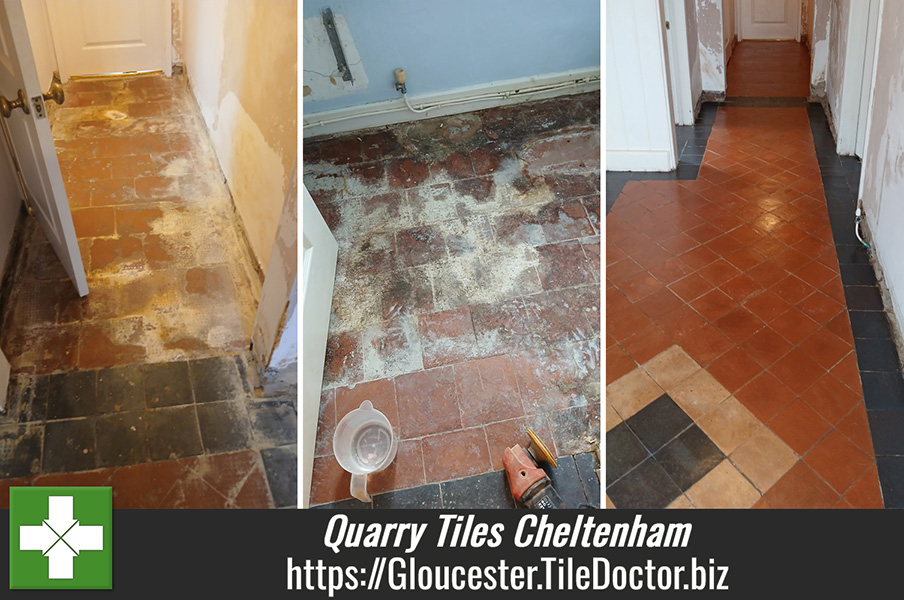 Quarry Tiled Floor Restoration Cheltenham